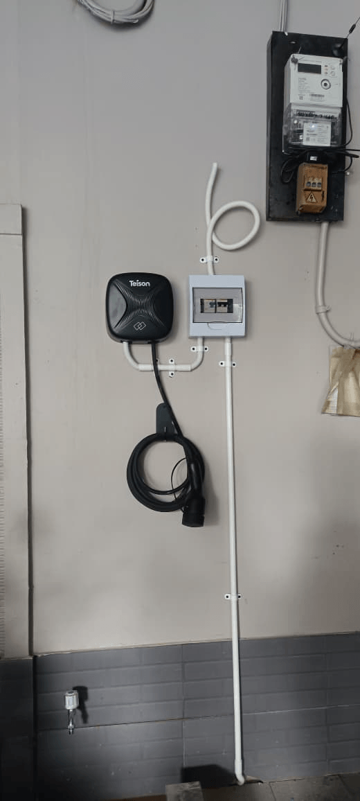 Setup Teison home charger di Bogor